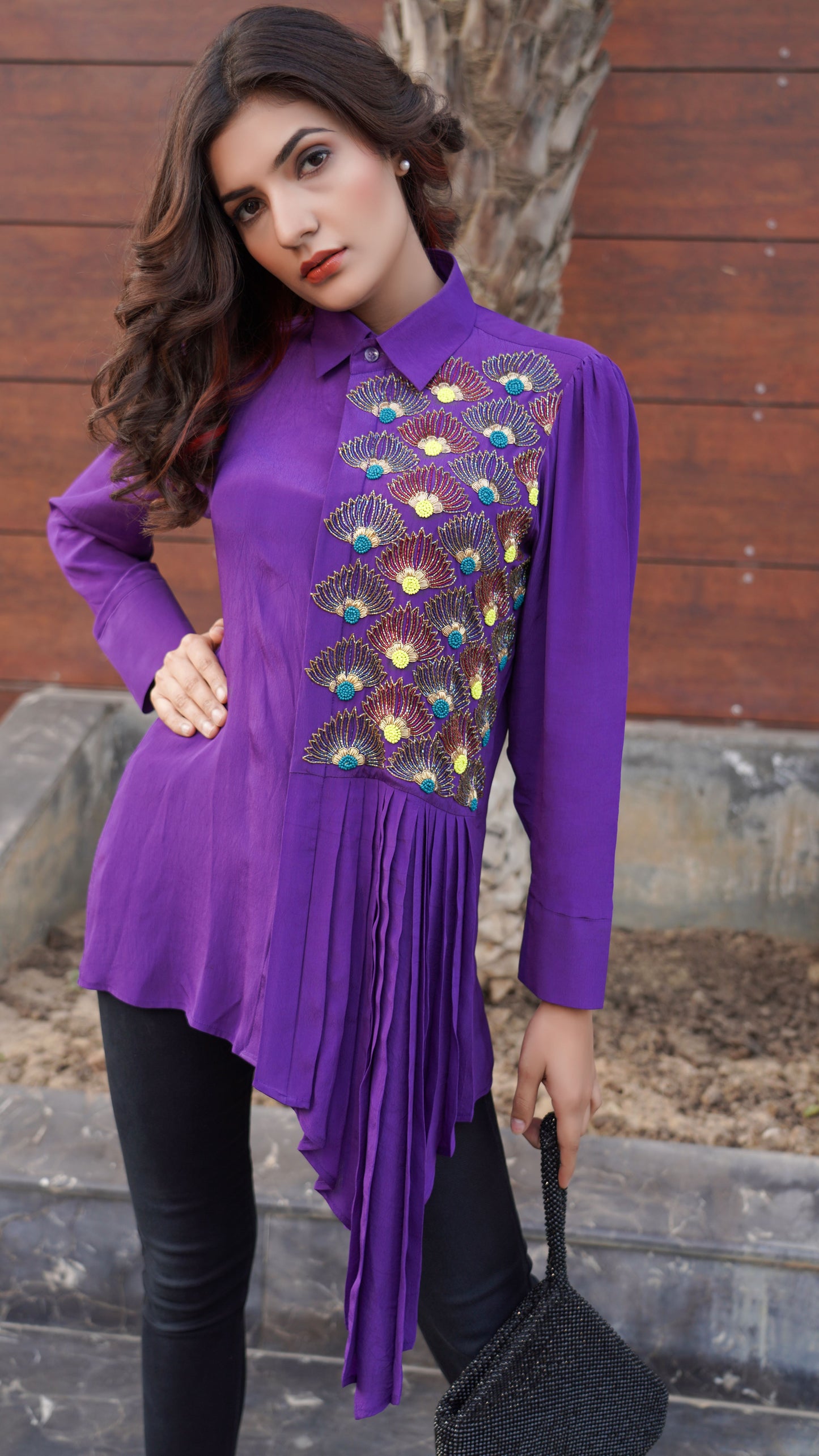 Beautifully Hand Embroidered Shirt