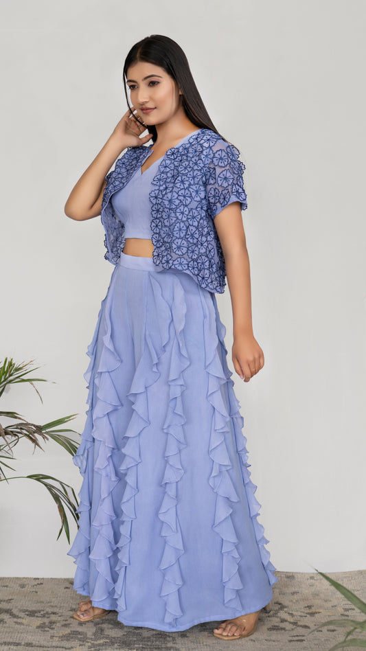 Applique Flower Co ord Set