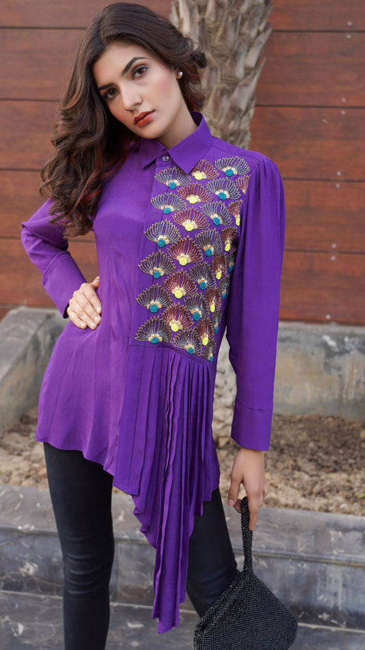 Beautifully Hand Embroidered Shirt